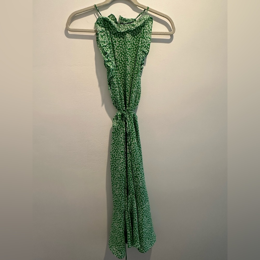 Who what wear palm dress with waist tie